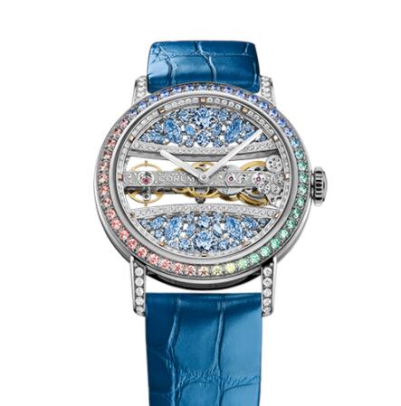 Review Copy Corum Golden Bridge 39 White Gold Full Diamonds Watch B113/03851 - 113.001.69/0F03 DB98G